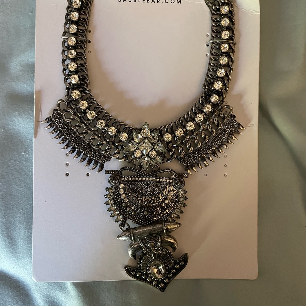 Baublebar vintage style statement necklace